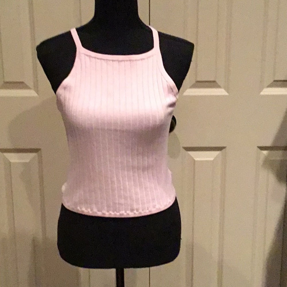 Sleeveless high neck top